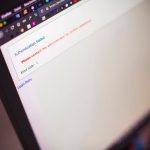 Écran d'ordinateur affichant un message d'échec de connexion