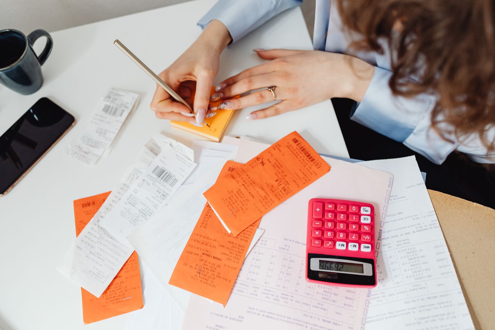 Calcul d'une dette avec une calculatrice